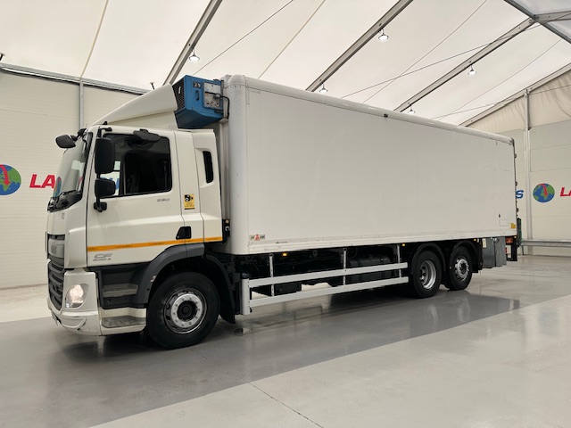 DAF  CF 290 6×2 Rear Steer Fridge Box
