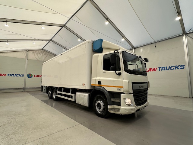 DAF  CF 290 6×2 Rear Steer Fridge Box